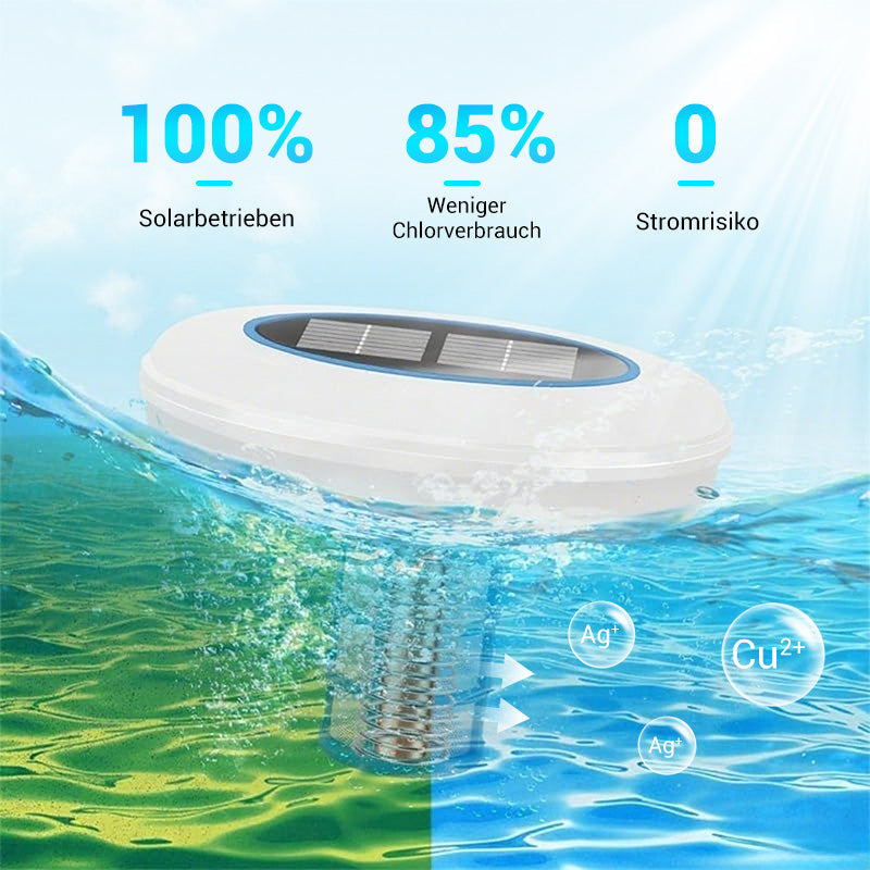 Crystal Clear Pool – No Chemicals, Powered by the Sun! 🌞 SOLAR POOL IONIZER FOR CRYSTAL CLEAR WATER