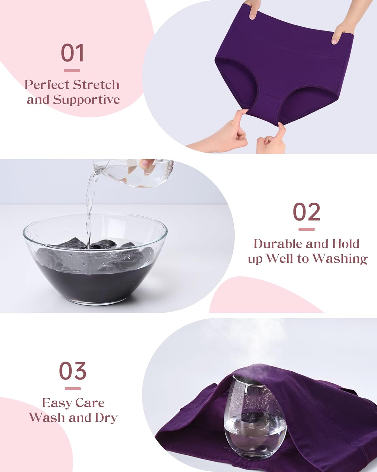 🎁Buy 1 Get 5 Packs✨Plus Size High-Waist Hip-Lifting Cotton Panties for Women