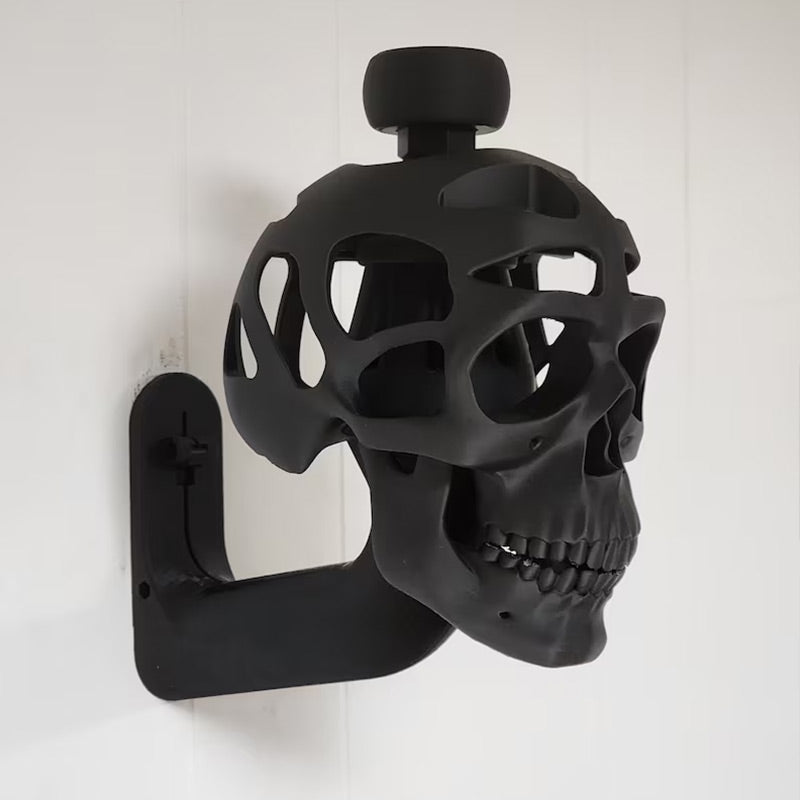 Wall Mounted Skull Shape Helmet Holder
