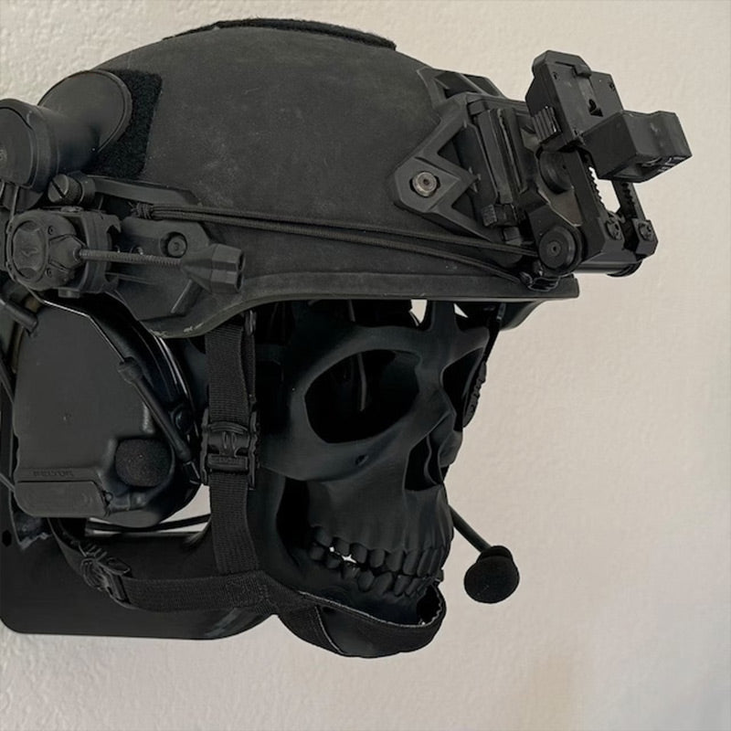 Wall Mounted Skull Shape Helmet Holder