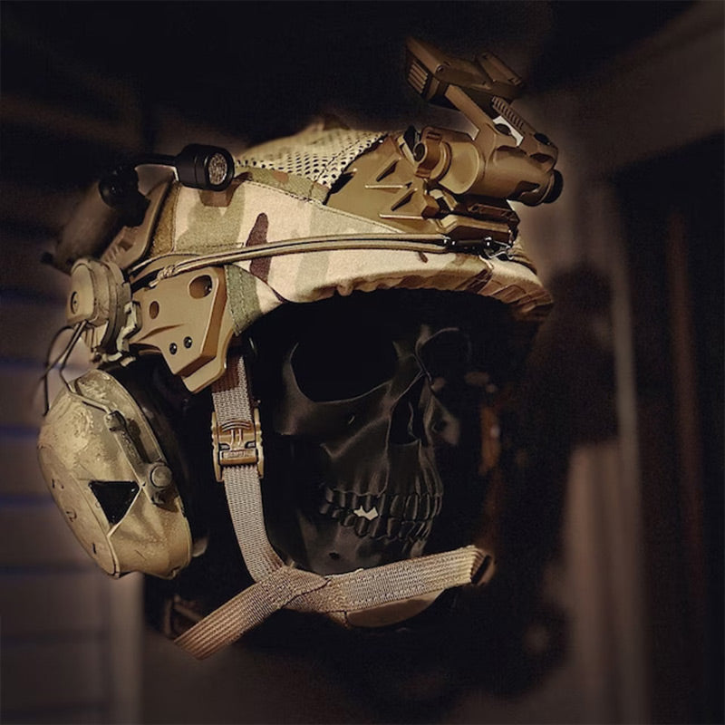 Wall Mounted Skull Shape Helmet Holder