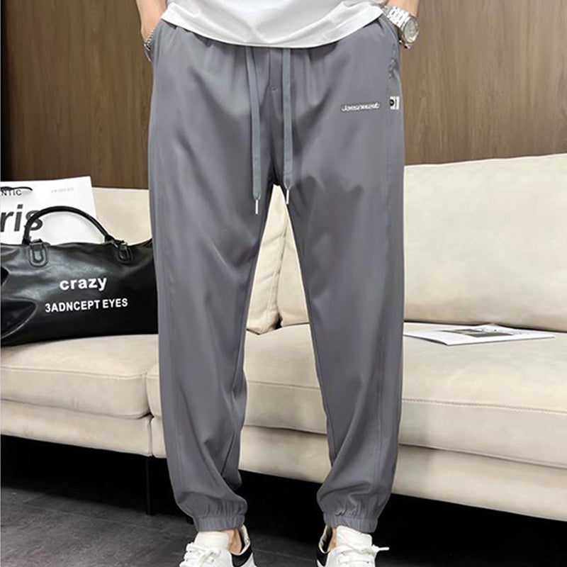 Summer Breathable Sweatpants with Drawstring