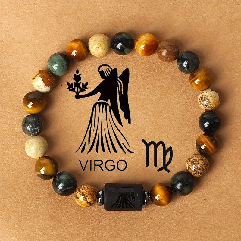 Zodiac Tiger's Eye Beads Bracelet