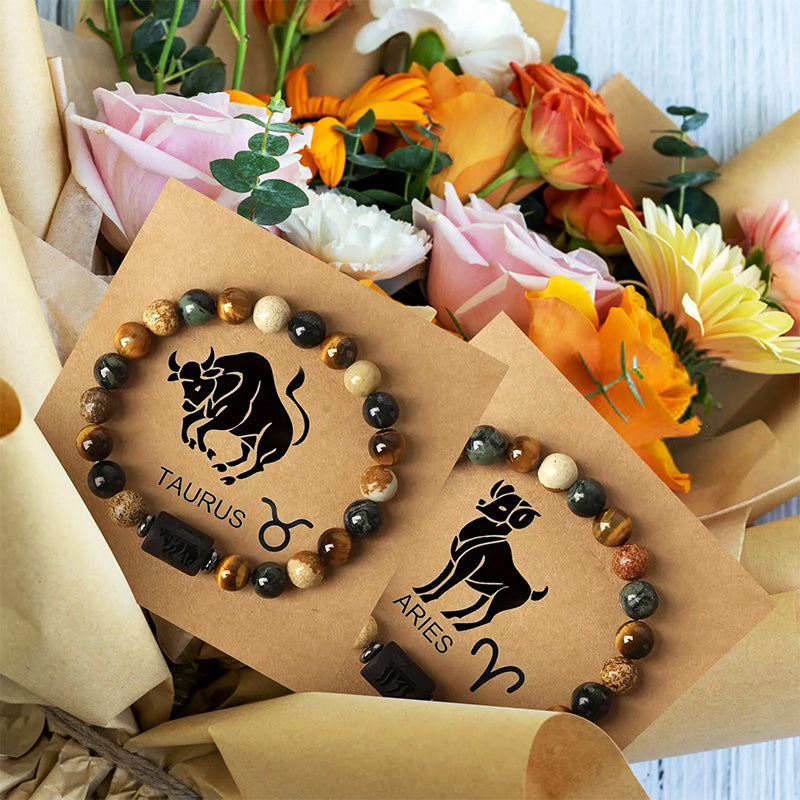 Zodiac Tiger's Eye Beads Bracelet