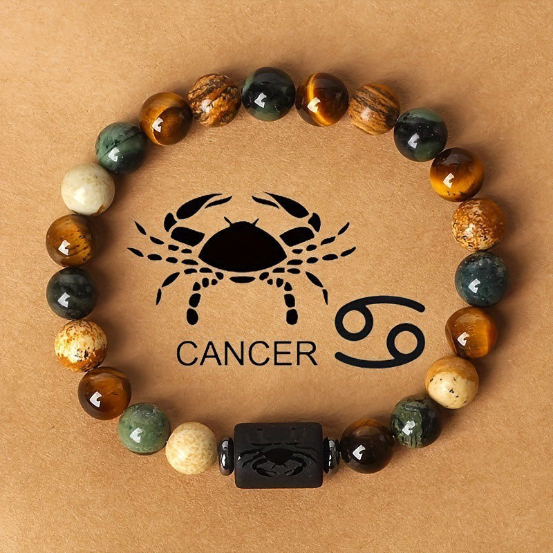 Zodiac Tiger's Eye Beads Bracelet
