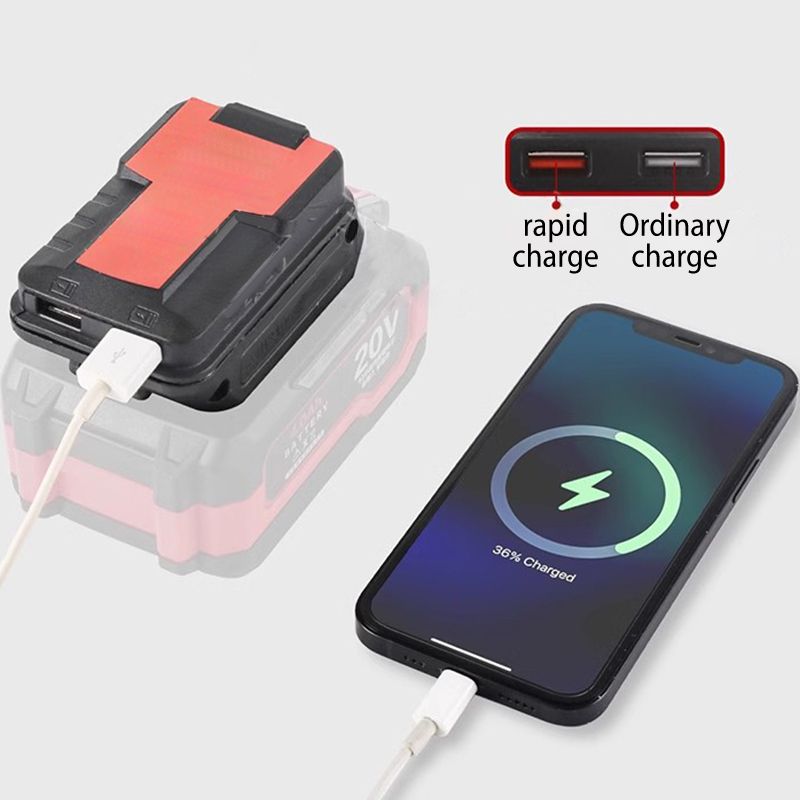 Lithium Battery Converter with 2 USB Ports