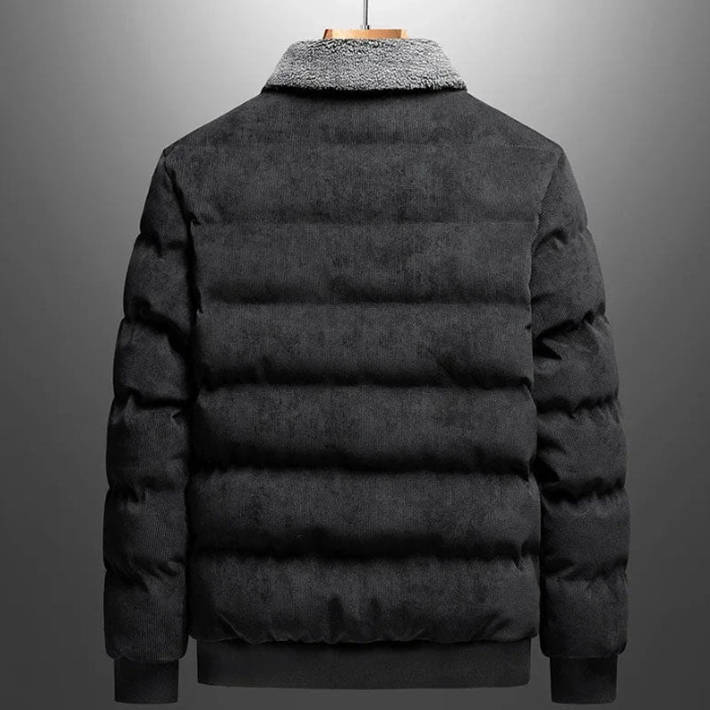 Men's Thickened Warm Vintage Lapel Jacket