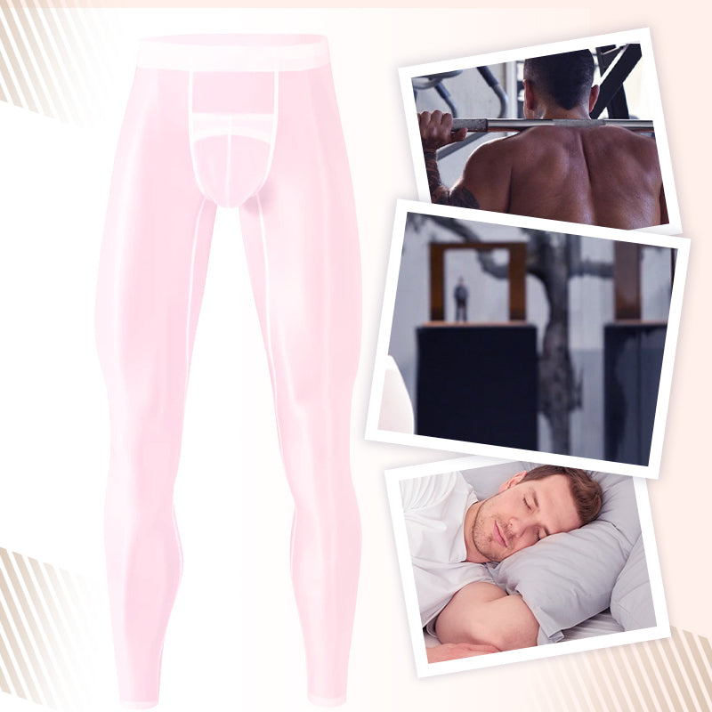 Men's Sexy Ultra-thin Sports Bottom Stockings Pants