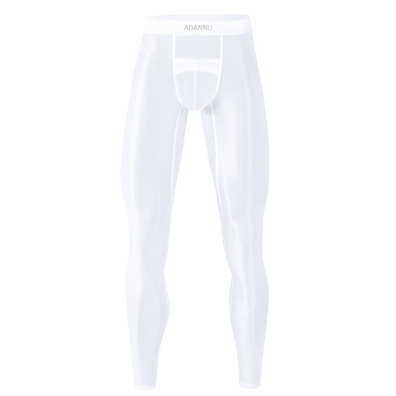 Men's Sexy Ultra-thin Sports Bottom Stockings Pants