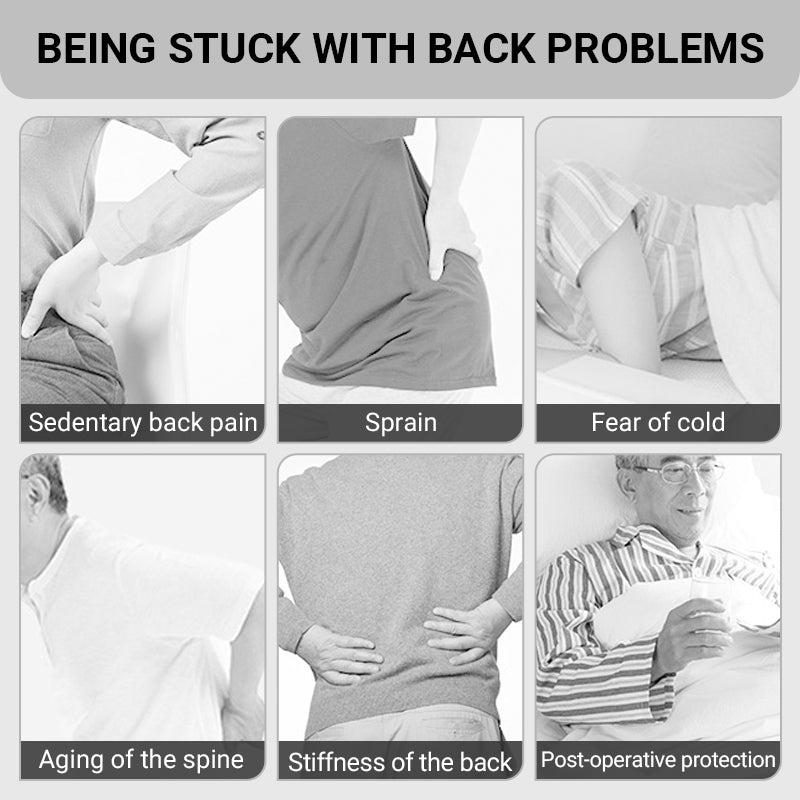 Cordless Lower Back Massager with Heat & Lumbar Support