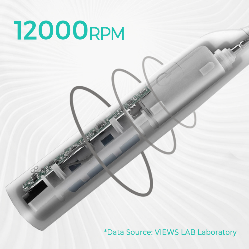 3-Speed Electric Tooth Polisher with 4 Replacement Head
