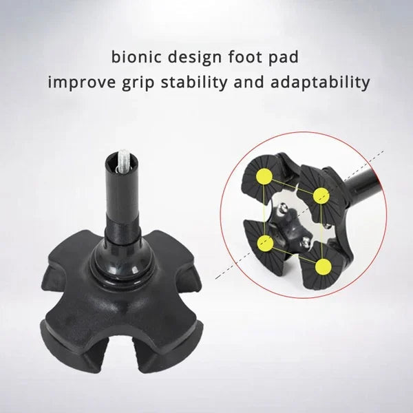 🔥💥 Aluminum Alloy LED Light Anti-Skid Folding Walking Stick 💥👵