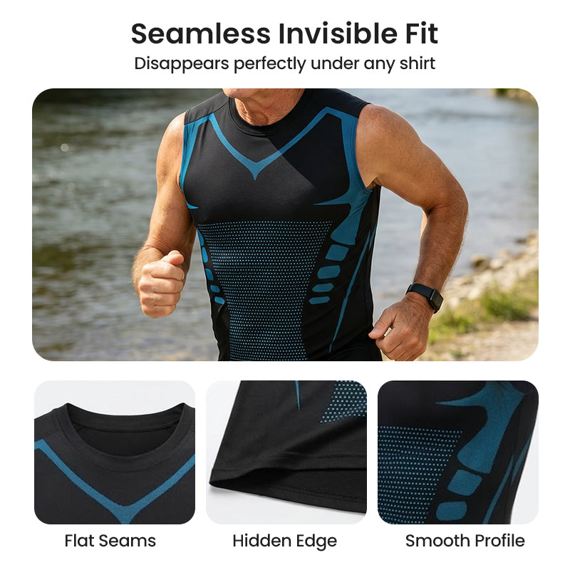 💪  Jonowa Shaping Vest – Compression & Cooling Effect – Sleeveless Body Shaper – Invisible Under Clothes 🕶️