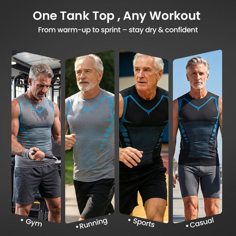 💪  Jonowa Shaping Vest – Compression & Cooling Effect – Sleeveless Body Shaper – Invisible Under Clothes 🕶️