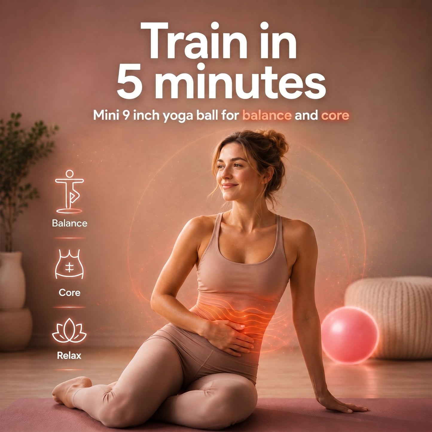 🤸⚽ 15 cm Pilates ball – Explosion-proof yoga ball with honeycomb pattern🧘
