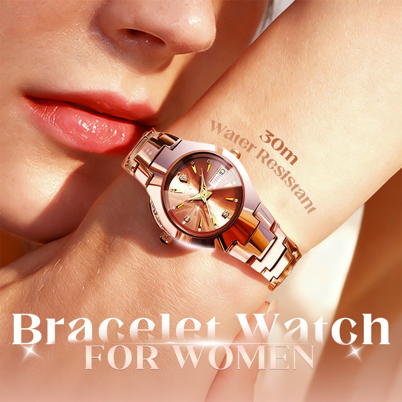 Women's Stylish Waterproof Bracelet Watch