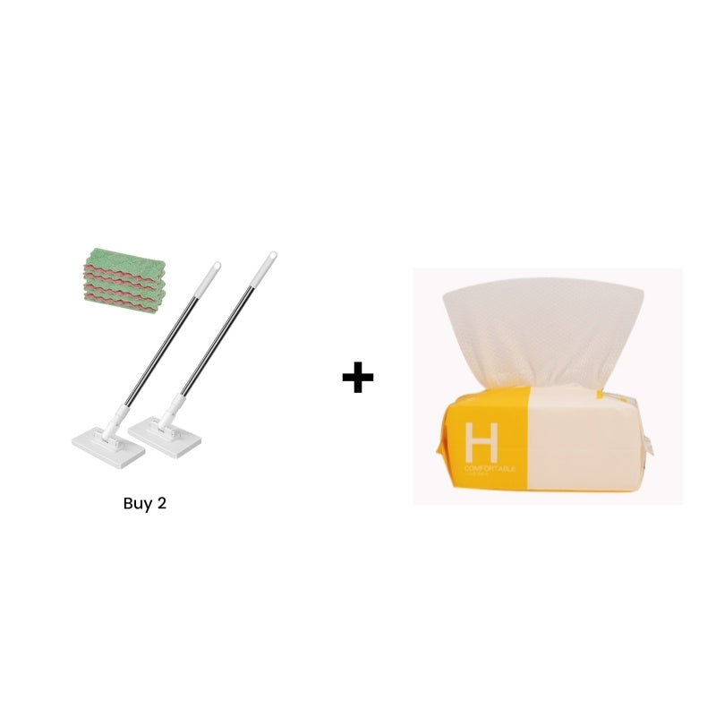 💦Last Day Sales 50% OFF🧹Disposable Dust Mop with 4 Reusable Cloths