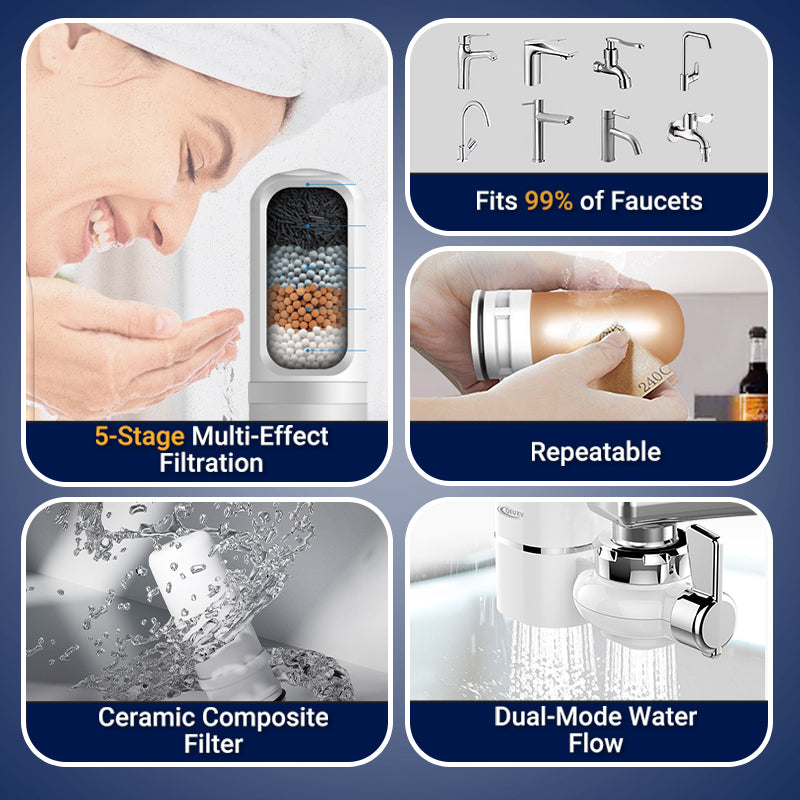 Layer Filtration Radiation Faucet Water Purifier