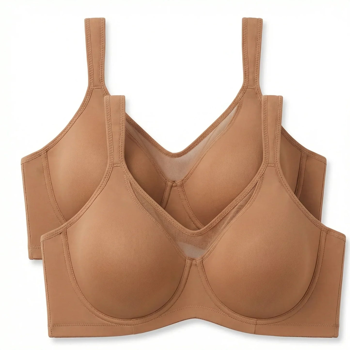 Women's Elegant Sheer Full Coverage Plus Size Bra