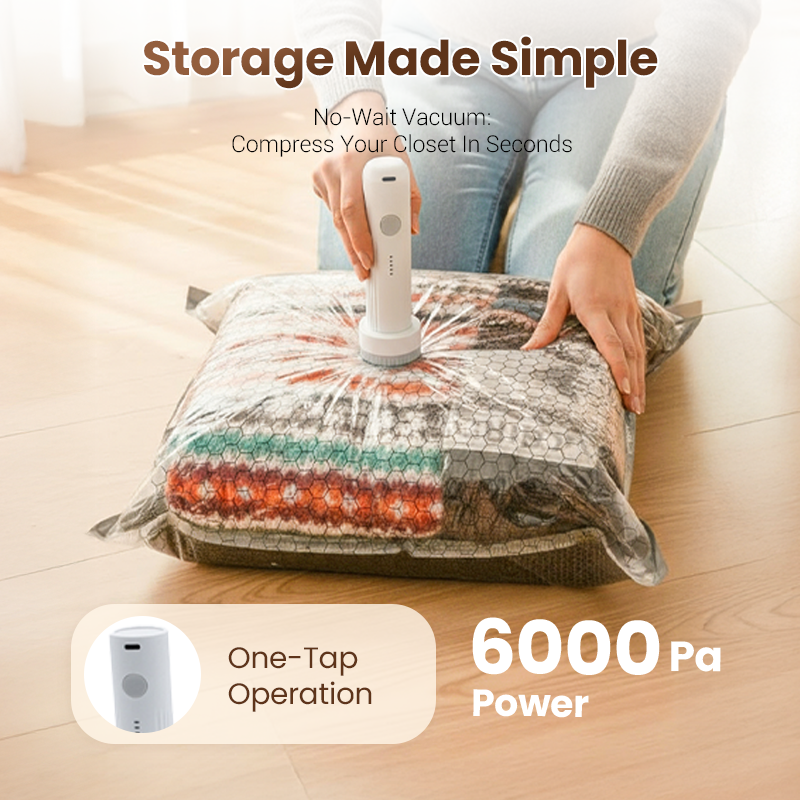 🥳2026 HOT SALE🥳💞50K+ SOLD!✨ 💝 Travel Vacuum Storage Bags & Portable Pump Set