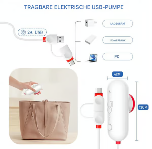 ⏳Limited-time 50% discount! ✨🔥USB Electric Vacuum Compression Bag ✨A set of 6 compression bags- Save space and travel light!