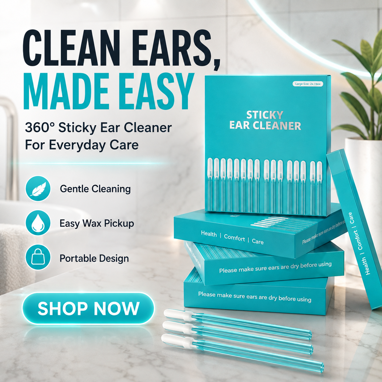 🔥Hot Sale 50% OFF🔥Double-Ended Ear Wax Removal Swabs
