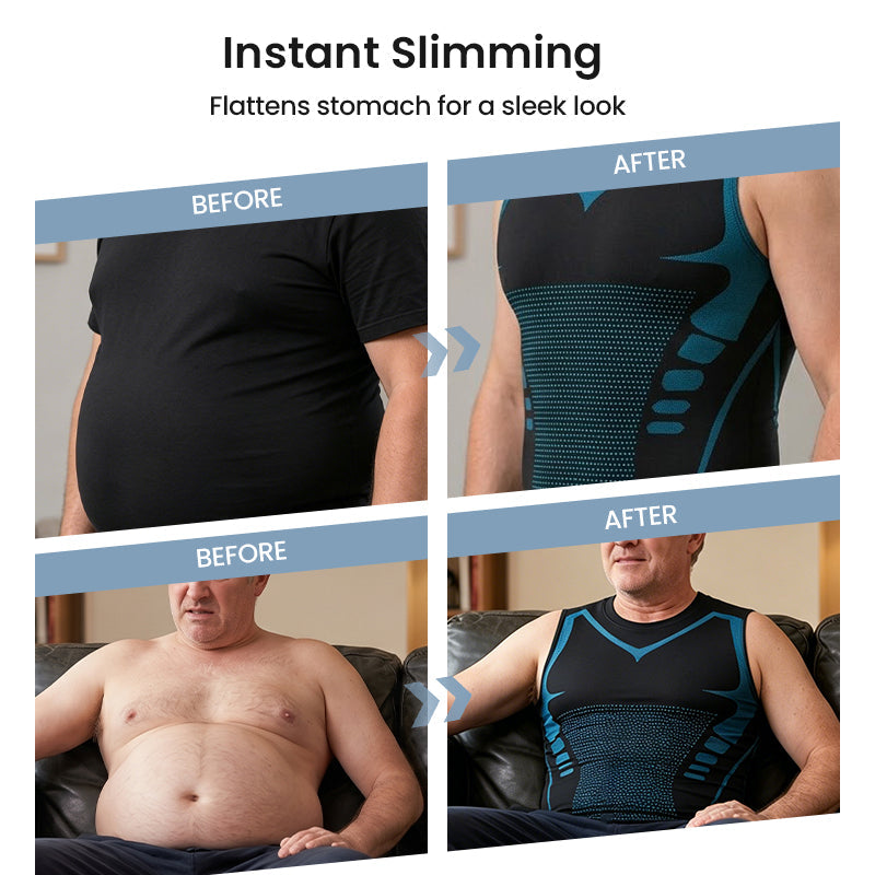 💪  Jonowa Shaping Vest – Compression & Cooling Effect – Sleeveless Body Shaper – Invisible Under Clothes 🕶️