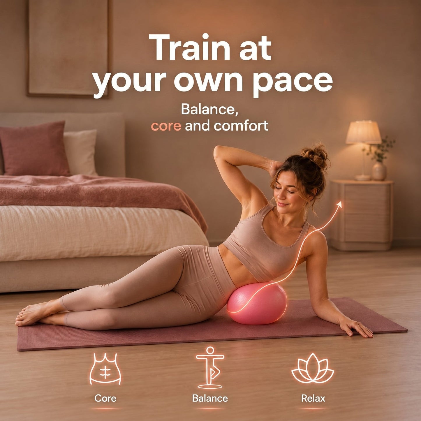 🤸⚽ 15 cm Pilates ball – Explosion-proof yoga ball with honeycomb pattern🧘