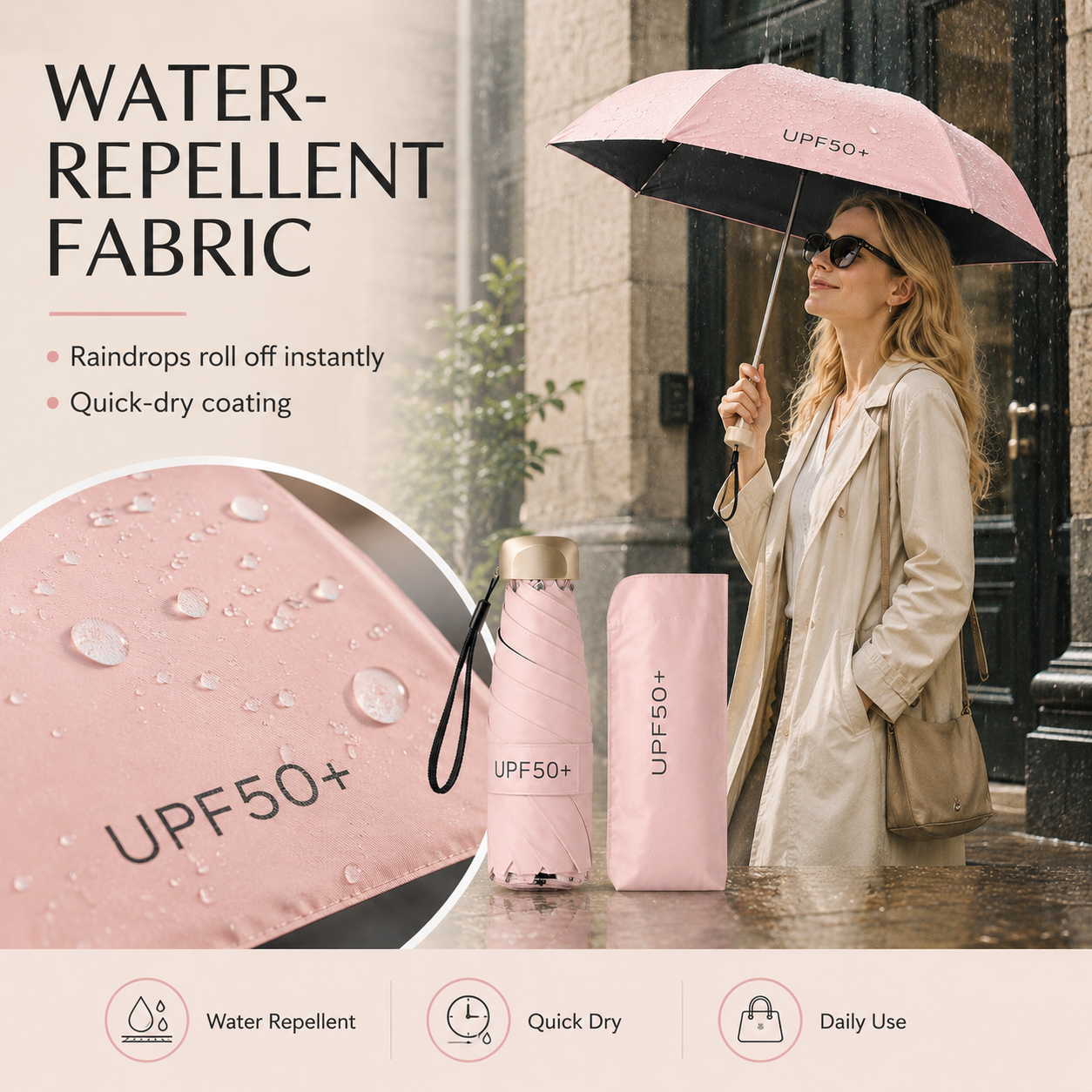 ☀️🔥Dual-Purpose Portable Umbrella🌈☂️