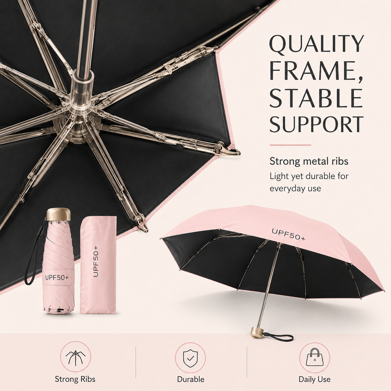 ☀️🔥Dual-Purpose Portable Umbrella🌈☂️