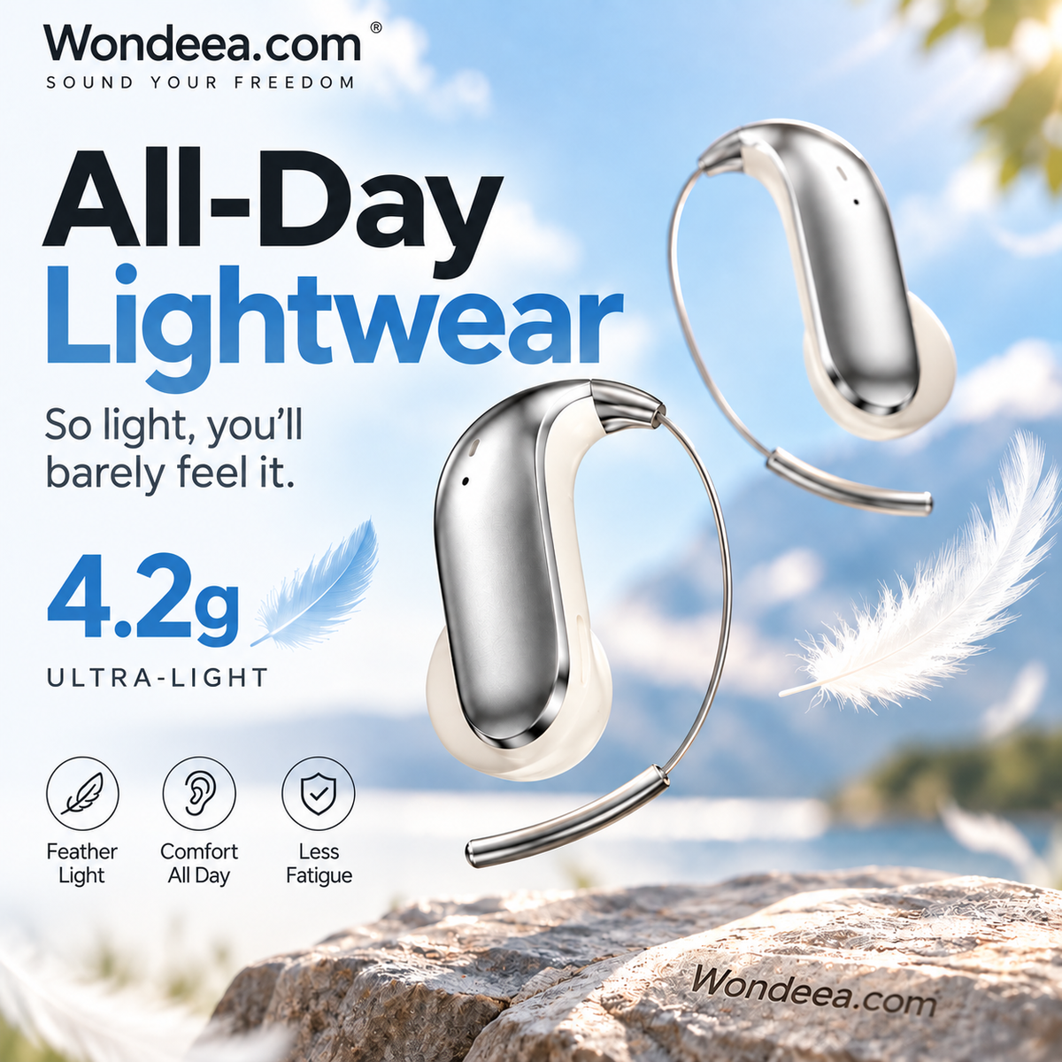 🎁2026 New Arrivals 50% OFF💥Bluetooth 6.0 Earbuds – 4.2g ultra-light, barely there feel. 48H playtime, IPX5 sweatproof. Perfect for runs & daily listening. ⚡✨