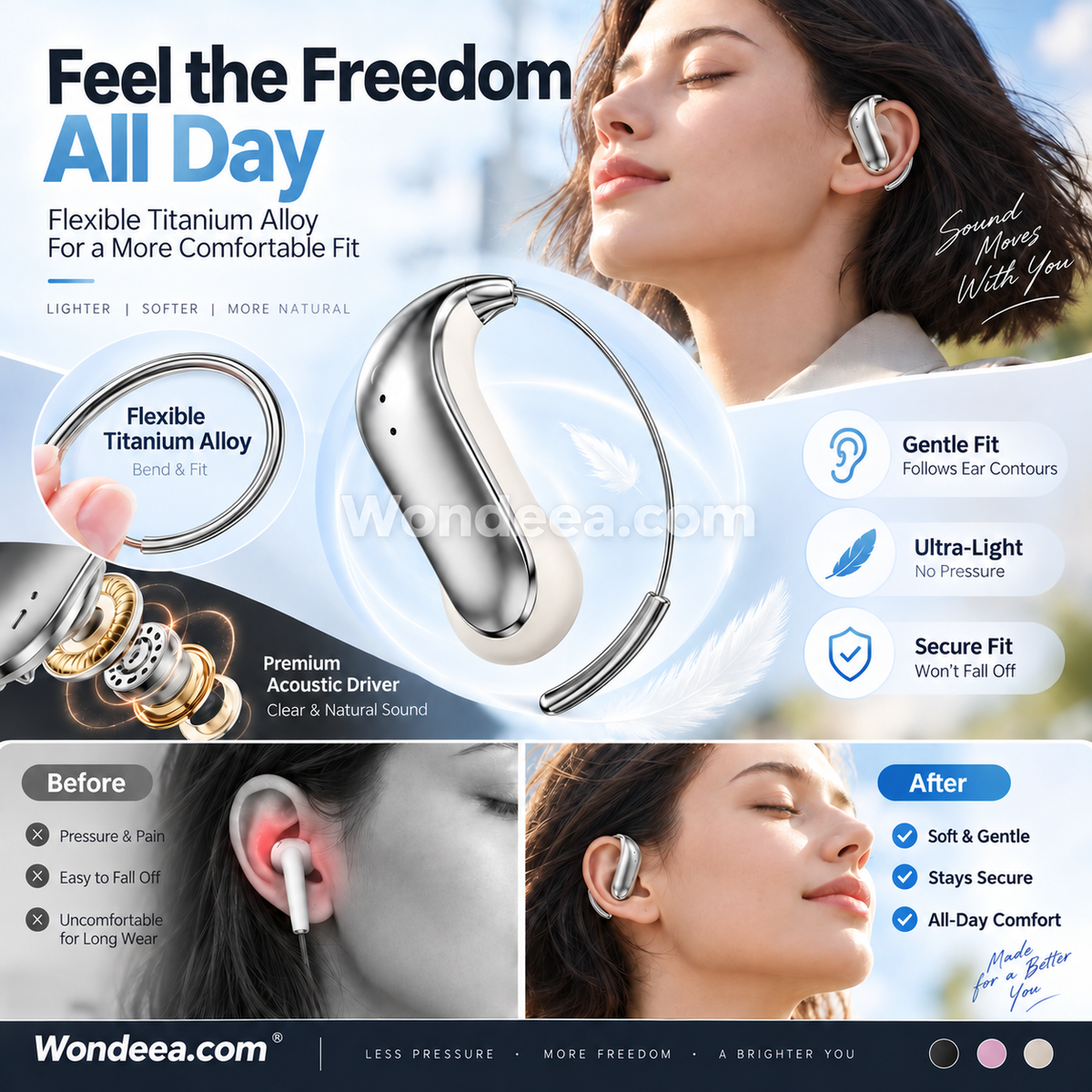 🎁2026 New Arrivals 50% OFF💥Bluetooth 6.0 Earbuds – 4.2g ultra-light, barely there feel. 48H playtime, IPX5 sweatproof. Perfect for runs & daily listening. ⚡✨