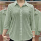 Women's Striped Lapel Shirt