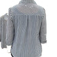 Women's Striped Lapel Shirt