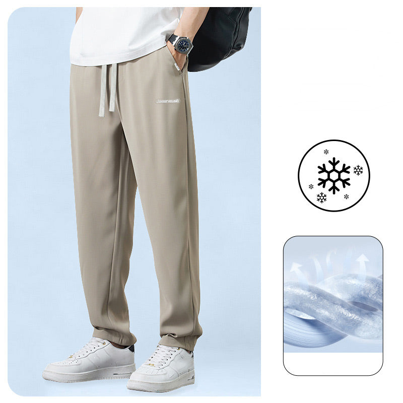 Summer Breathable Sweatpants with Drawstring