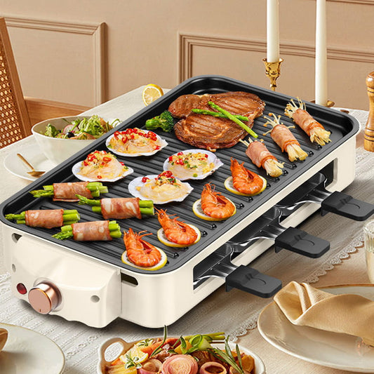 Large Capacity Detachable Multi-Function Smokeless Electric Grill