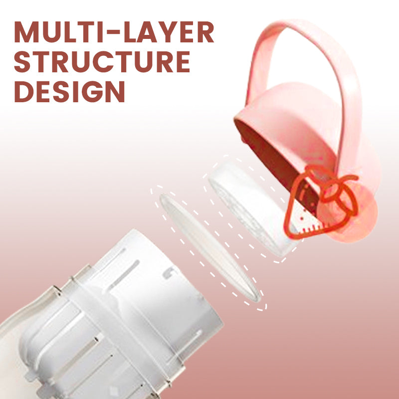 Portable Chilling & Draining Salad Cup with Lid and Handles