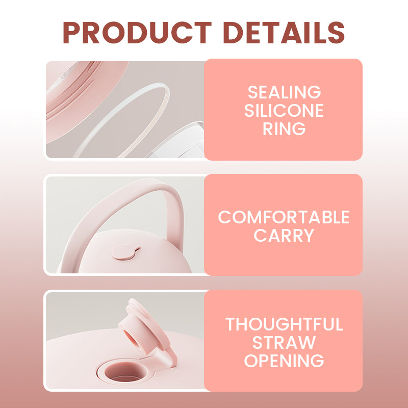 Portable Chilling & Draining Salad Cup with Lid and Handles