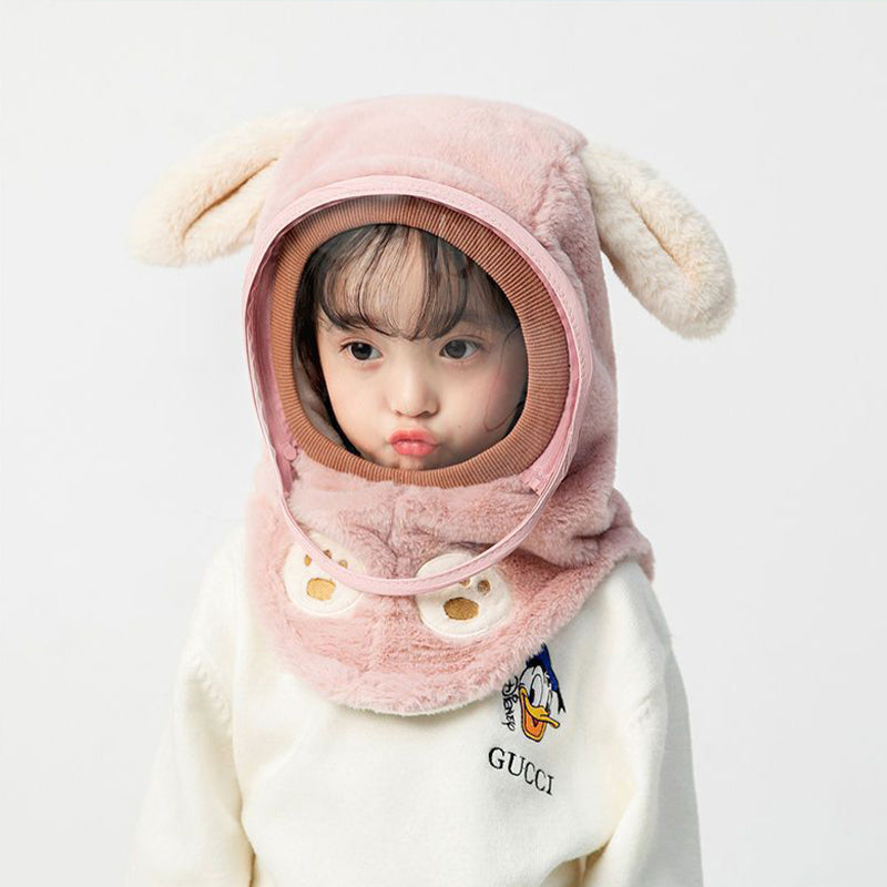 Kids' Winter Hat with Detachable Windproof Mask