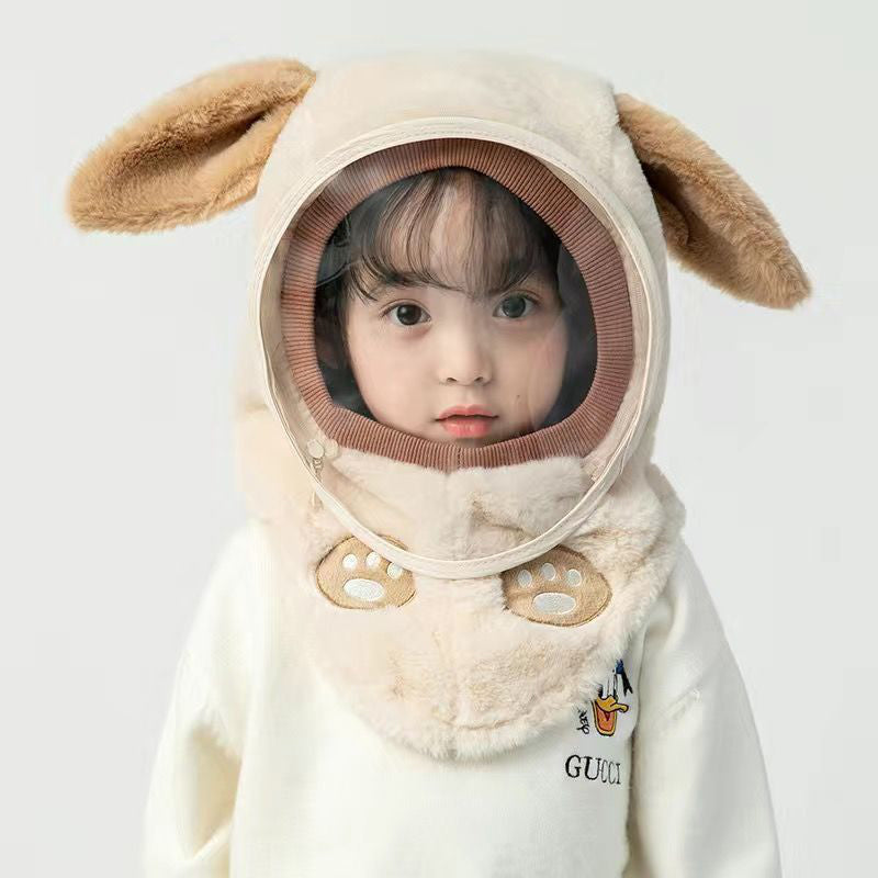 Kids' Winter Hat with Detachable Windproof Mask