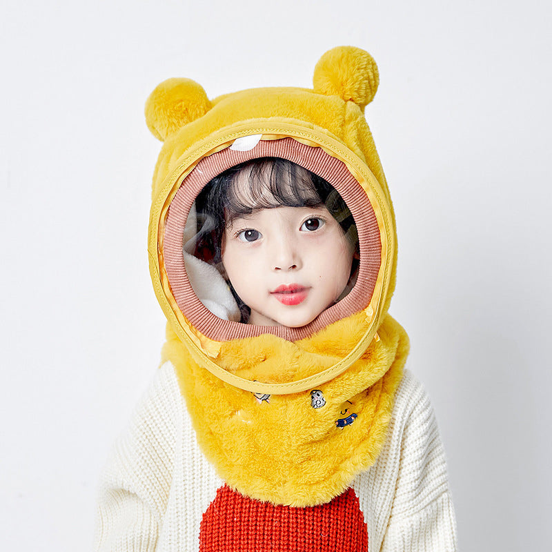 Kids' Winter Hat with Detachable Windproof Mask