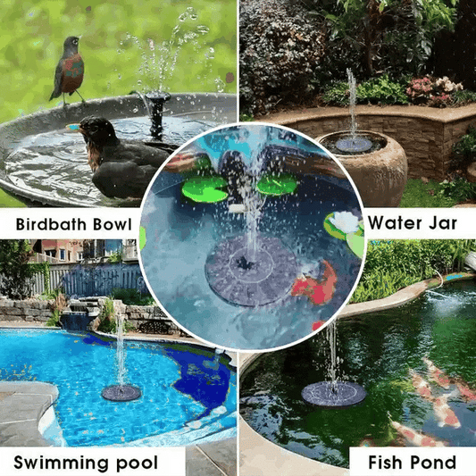 ⏳Time-Limited Special⏰Compact Solar Bird Fountain Pump – Keep Your Garden Alive! 🐦️