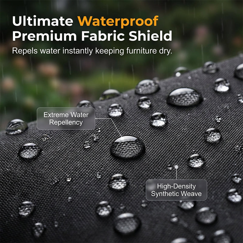 🔥 HOT SALE 2026 + 50K+ SOLD + 50% OFF! Waterproof outdoor furniture cover – 210D Oxford fabric, resistant to UV radiation and wind. Protects patio sets, garden furniture, and cushions from rain, sun, and dust. 🪑✨
