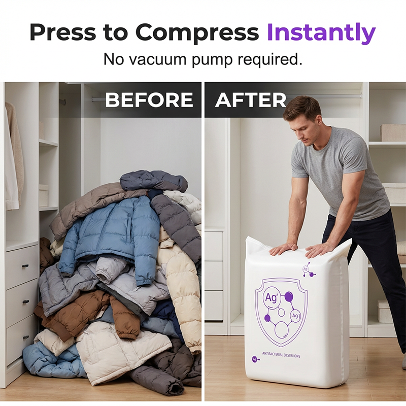 🧳Buy 2 Get 1 Free✨Space Saving Vacuum Storage Bags for Home Use – Reusable & Airtight