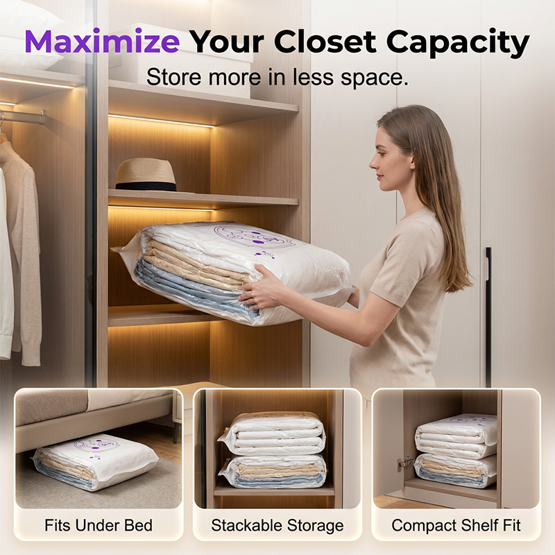 🧳Buy 2 Get 1 Free✨Space Saving Vacuum Storage Bags for Home Use – Reusable & Airtight