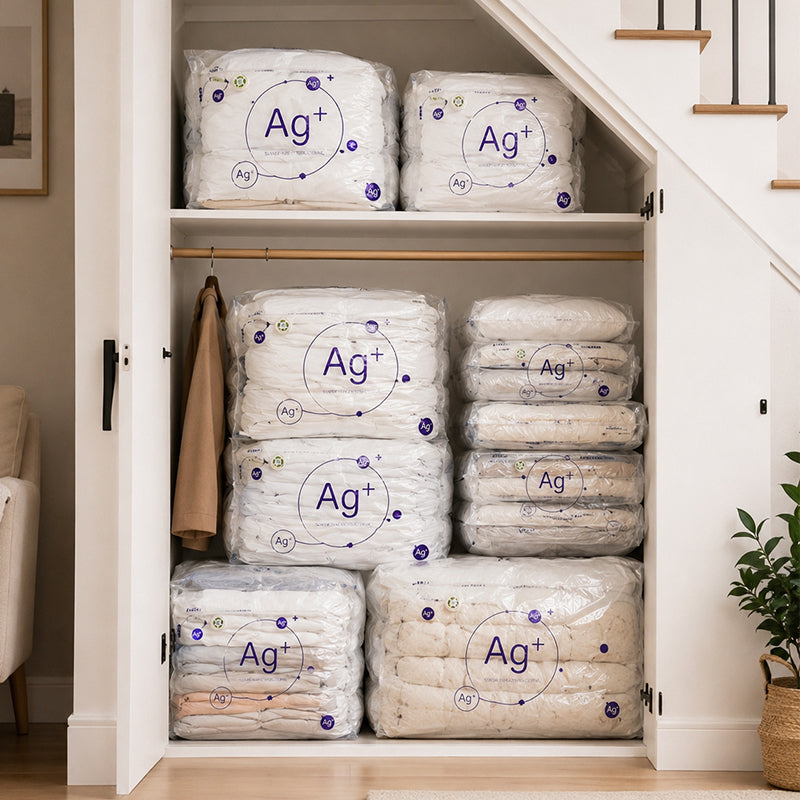 🧳💨 50% OFF! No‑Pump Vacuum Storage Bags – Press & seal, no pump needed. Saves 80% space, keeps clothes dry & dust‑free. Perfect for bulky bedding & off‑season gear.🛏️🗄️