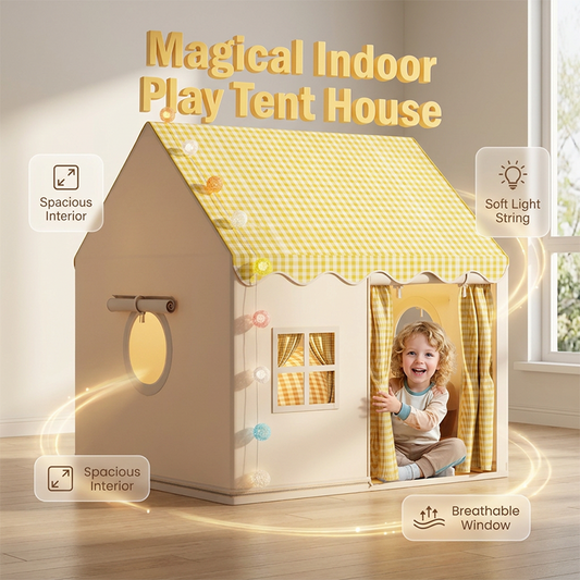 🏆LAST DAY 49% OFF🏠Children's Play Tent Castle✨Spacious & easy to set up – Breathable fabric, perfect for indoor or outdoor fun – encourages imaginative play ✨🧸