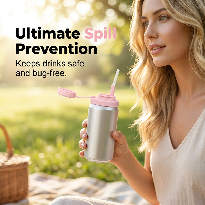 🥤 Silicone Soda Can Lid Cover for Cleaner Outdoor Sipping