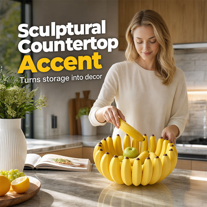 ⏰️Limited 50% OFF!!🍌Creative Banana Shape Fruit Bowl-sculptural design✨