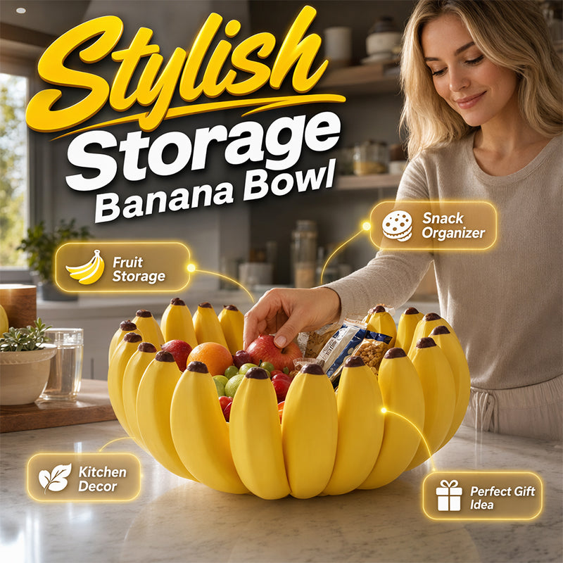 ⏰️Limited 50% OFF!!🍌Creative Banana Shape Fruit Bowl-sculptural design✨